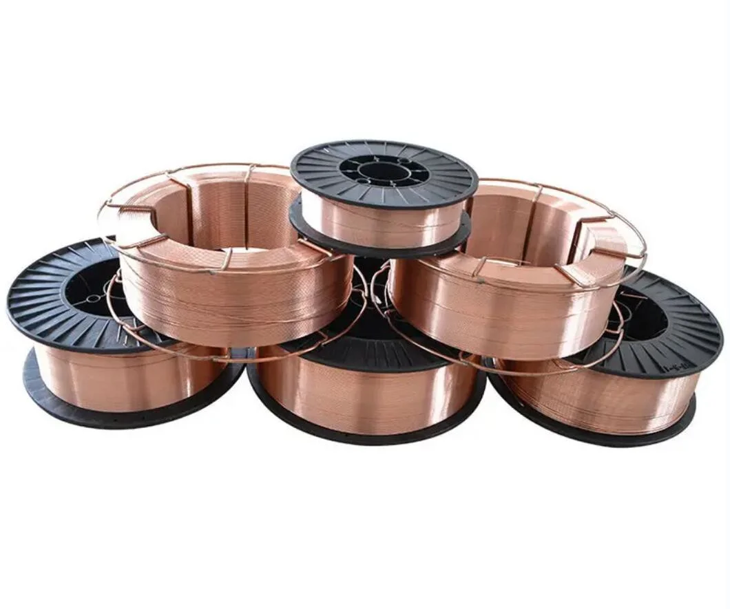 Gmaw Copper Solid Wire Gas Shielded Welding Wire 1.0mm 1.2mm MIG Welding Wire Er70s-6