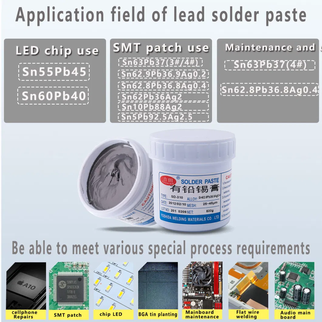 Sn63pb37 Water-Soluble Solder Paste SMT Patch Welding Material Manufacturer