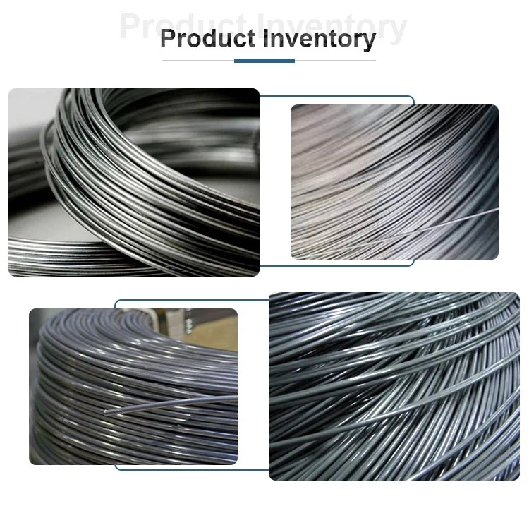 Hot Electro DIP Galvanized Stainless Steel Low Carbon Iron Drawn Wire Rope Price 0.5-5.0mm Alloy 304 316 316 430 420 309S Bright/ Tinny/Spring/Welding Carbon