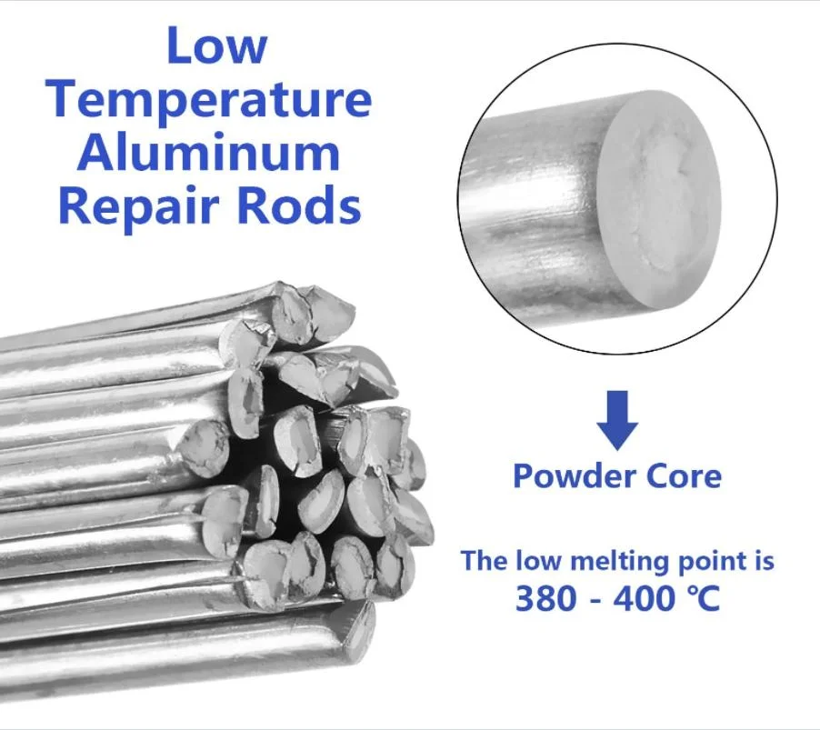 Aluminum Welding Rod 6 Meters Low Temperature Universal Weld Wire for Al Copper Iron Steel Repairing Objects Home Goods Fluidity Easy Weld Metal Solder Wire