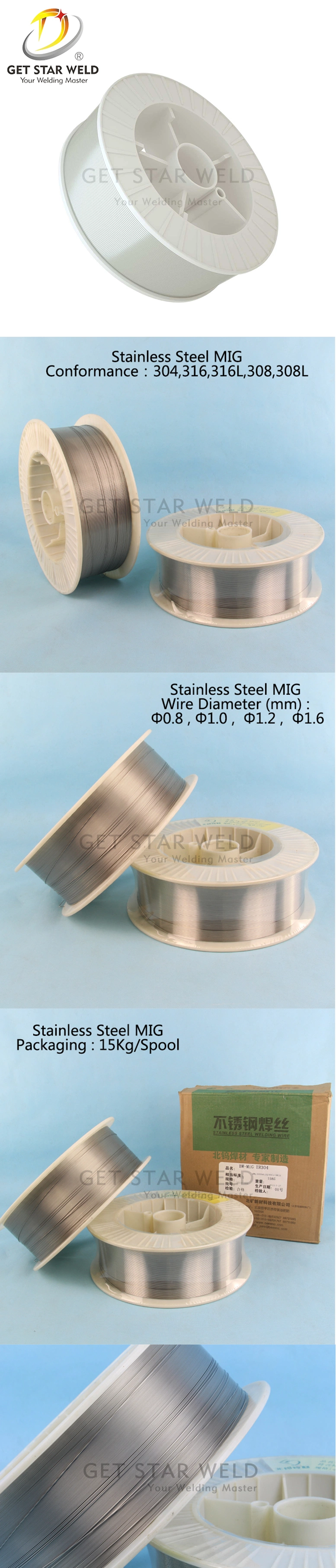 Get Star Weld 304/308/308L/316/316L MIG Welding Wire Stainless Steel MIG Welding Wire