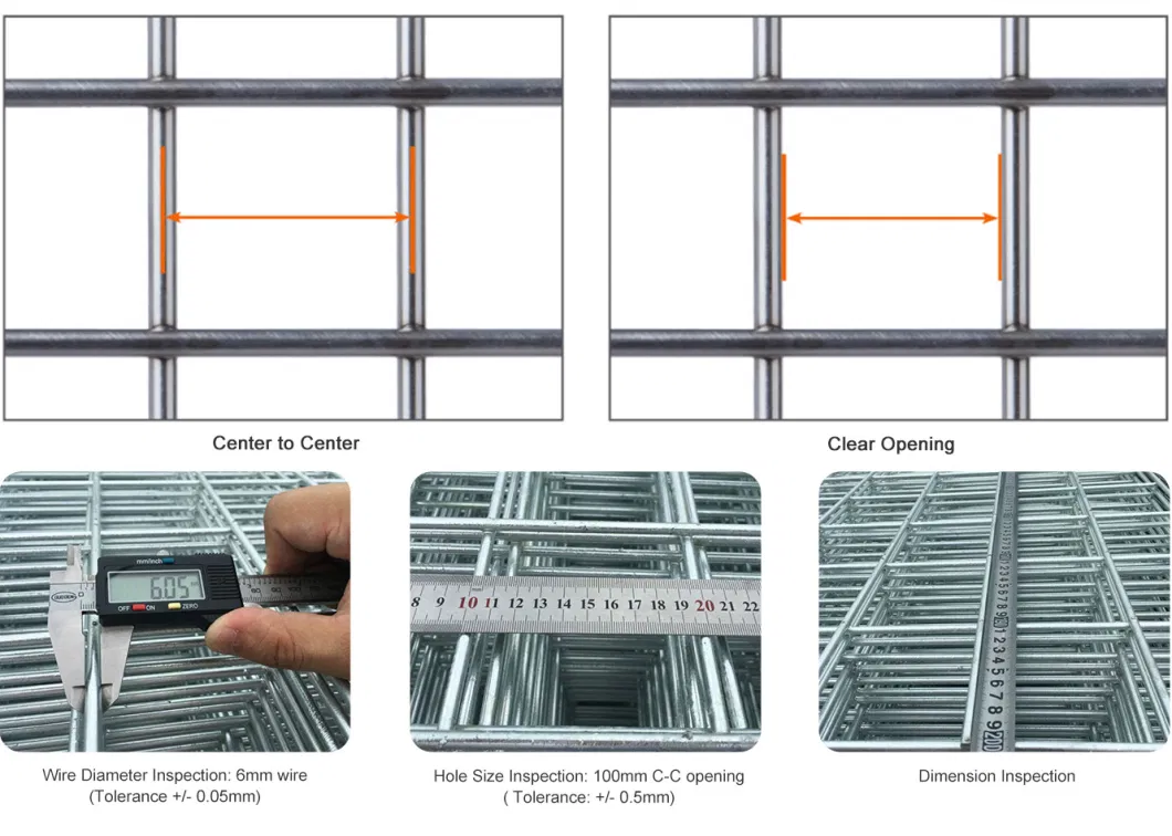 Hot DIP Galvanized Welding Wire Iron Mesh Panels