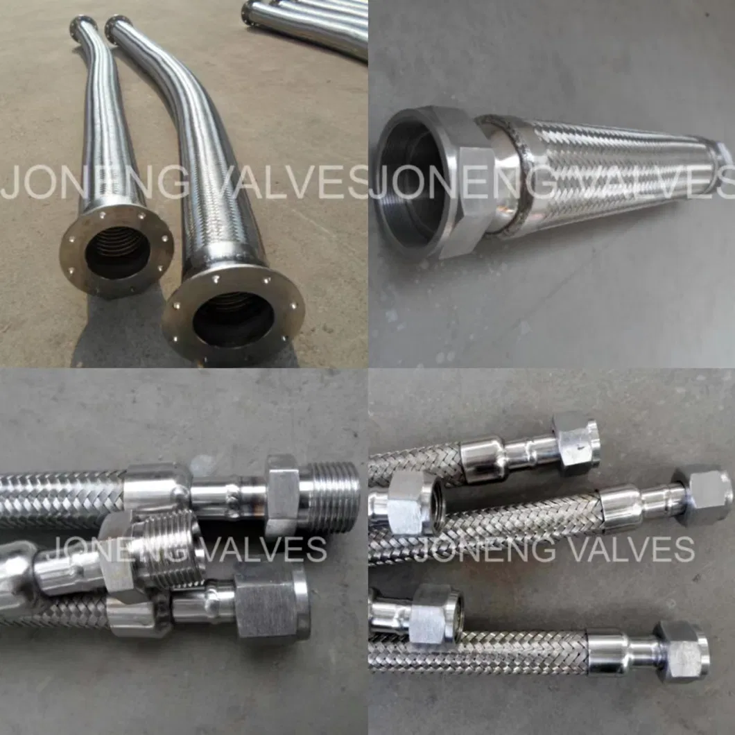 Stainless Steel Universal Braided Sanitary High Temperature Resistant Corrugated Pipe with 3/4 in. Ght Fittings