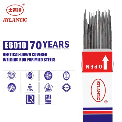  OEM ODM Obm atlántico J421 J422 de electrodos de soldadura de aluminio E6013 Electric cobre Tungsteno varilla de soldadura TIG E6010 y E6011 E7018 E7014 E7016 Soldaduras Stick varilla de llenado