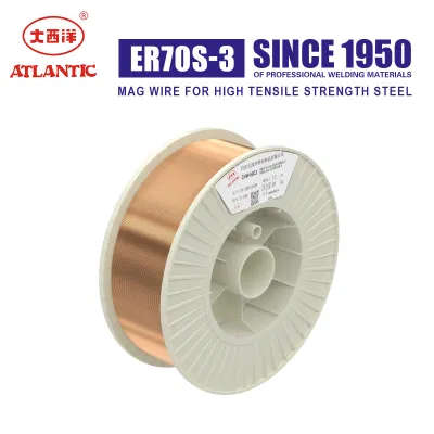 Calificó el CO2 soldadura MIG, Cable Aws ER70S-3 para el Dióxido de Carbono Cable de soldadura de gas de protección ER70S-3