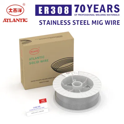  Atlantic Er308 2kg empacadas en cable de soldadura de acero inoxidable