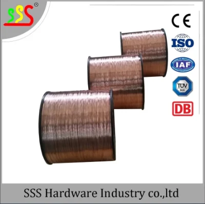 0.6/0.7/0.8mm cable de soldadura para la bobina clavos