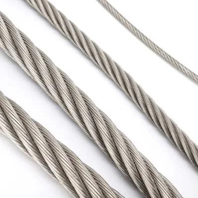  Acero inoxidable Negro Galvanizado Grulla malla Pesca carbono recubierto de PVC Cable de alambre