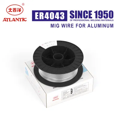 Atlántico de la soldadura soldadura por arco sumergido el cable Er4043 ER70S-6 ER70S-6 ER70S-3 Er4043 Ss Aceros Inoxidables soldadura con núcleo fundente Precio bajo los cables de 1,2mm