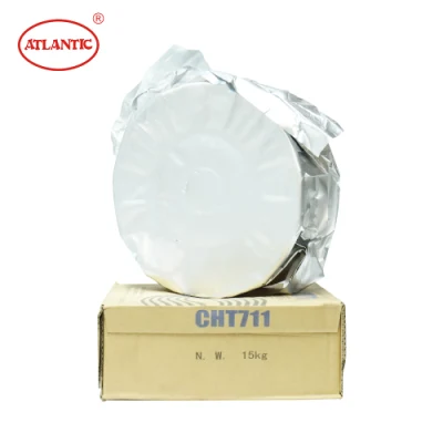 precio de fábrica del Atlántico Cht711m ordinaria E71t1-M21A0 con núcleo fundente Cable de soldadura de argón en la máquina de soldar el cable