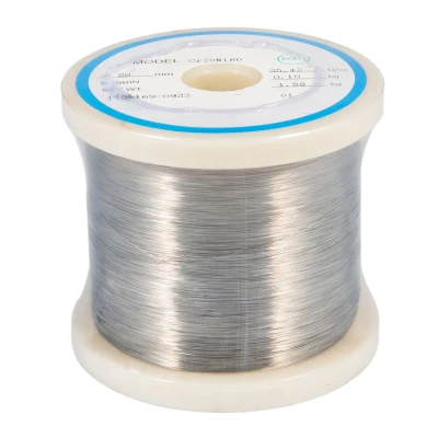 Cr20ni80 Cr30ni70 Cr15ni60 Cr20ni35 Cr20ni35 Cr20ni30 Nicr8020 eléctrico industrial de aleación de níquel-cromo resistencia en el Cable para calefacción