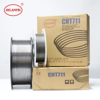 Atlantic OEM ODM Obm Fábrica Precio Mayorista de Alambre de Soldadura de Carburo de Tungsteno de Cobre de 0.8mm CO2 Solder MIG Mag TIG E71t1 Alambre de Soldadura con Núcleo de Flujo