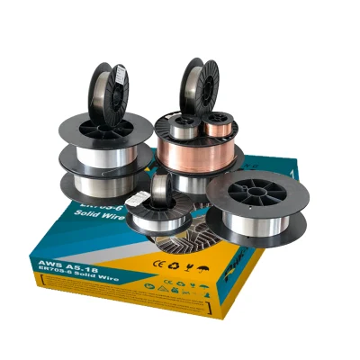  RHK Welding Wire Factory CE Acero suave Cobre 0,8mm-1,6mm CO2 Protección de gases SG2 MIG ER70S-6 alambre de soldadura 1,2mm