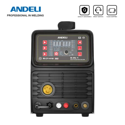 Máquina de soldadura Semi-automática Andeli 110V/220V MCT-416 MIG TIG MMA Cut Soldadora multifuncional soldadora MIG de soldadura sin gas 4 en 1