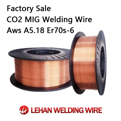 Soldadura profesional alambre soldadura China ER70S-6 Cobre de acero de bajo carbono Protección de aire revestido alambre de soldadura MIG Cobre brillante 2,0mm 15kg Cable de soldadura MIG de carrete