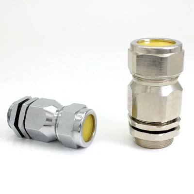 Latón Explosion-Proof Prensaestopas M20*1.5 Prensaestopas blindados de Acero Inoxidable