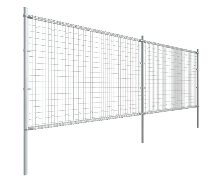 Yeeda 8 FT Welded Wire Fencing China Wholesalers 6X6 Welded Wire Mesh 48 X 2 X 2200 mm Column Dimensions Double Loop Roll Top Fencing