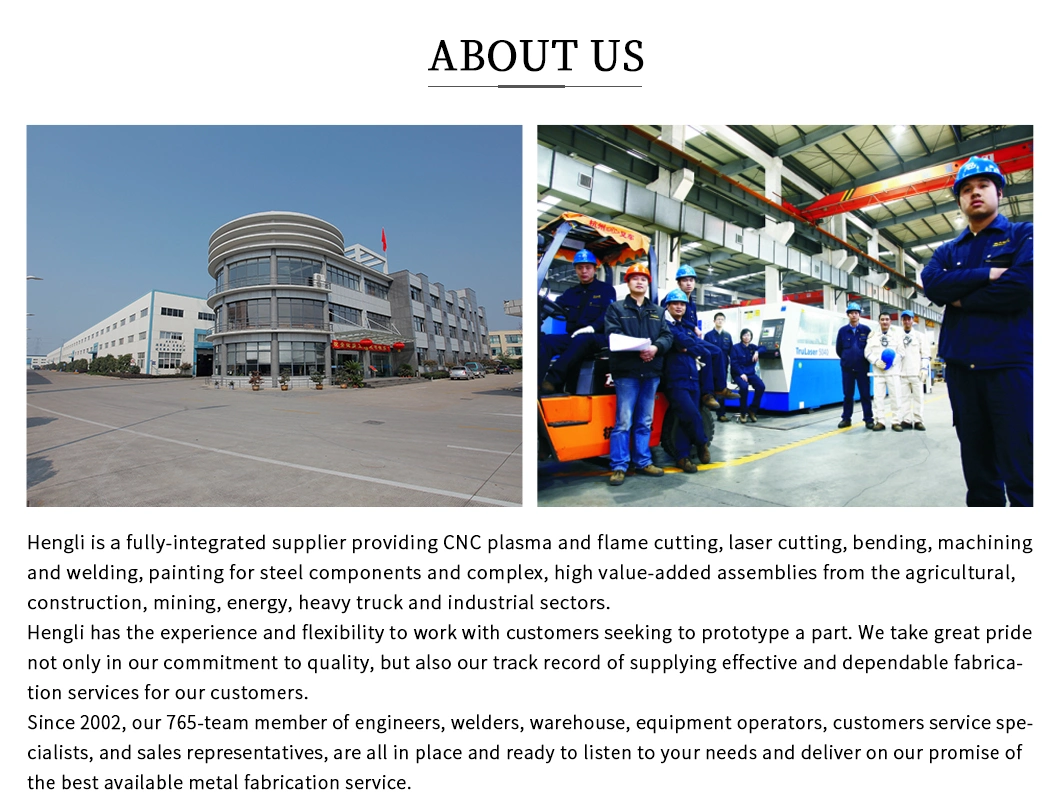 Customized Polished Welding Service with Steel Fabrication Parts