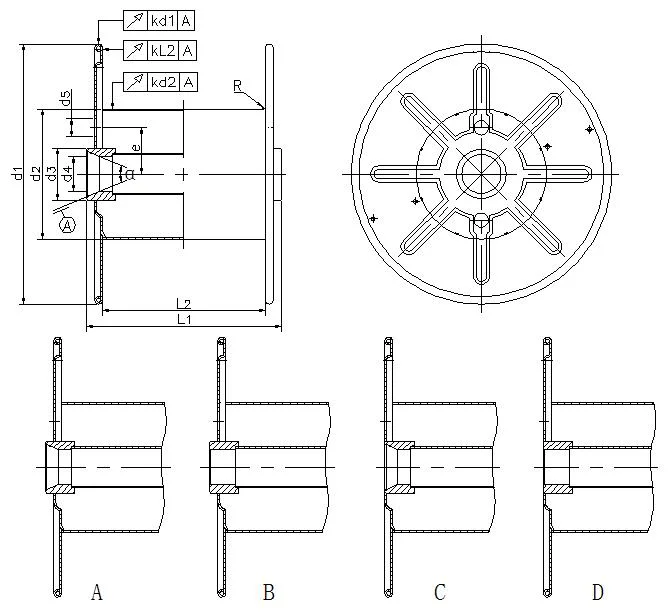 Casting Reel Flat Bobbin Welding Wire Empty Spool