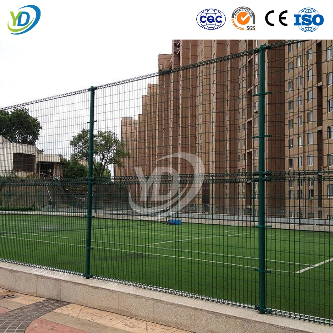 Yeeda 8 FT Welded Wire Fencing China Wholesalers 6X6 Welded Wire Mesh 48 X 2 X 2200 mm Column Dimensions Double Loop Roll Top Fencing