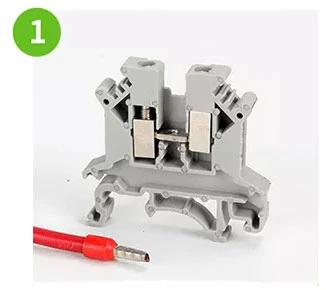 Wire Terminal Blocks Universal UK6n 24-10AWG DIN Rail Lug Plate Wiring Cable Connection Copper Terminals