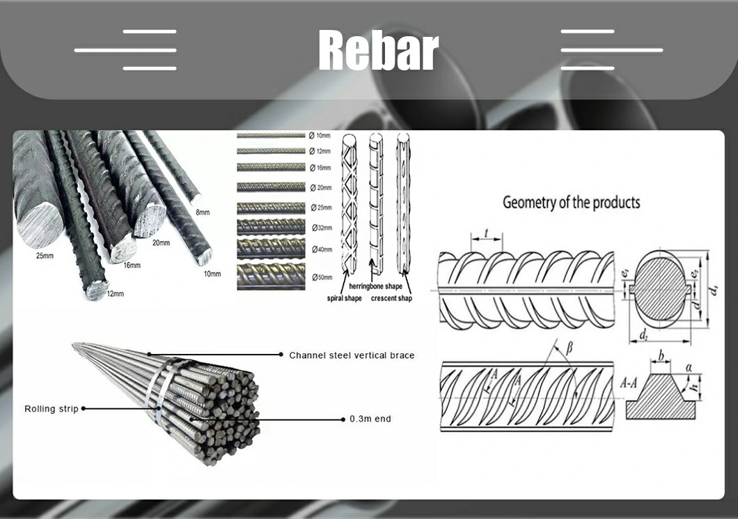 Large Stock Deformed Rebar 10mm 12mm Steel Bar Rod Rebar