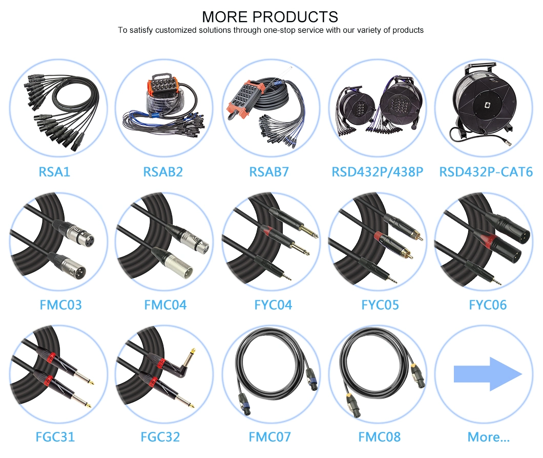 RoHS Multi-Core Stage Snake AV Control Cable Electric Flexible PVC Insulated Copper Wire