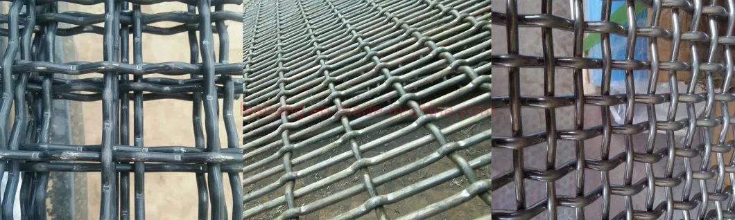 Galvanized/Stainless Steel Crimped Wire Mesh for Viberating Crusher Screen