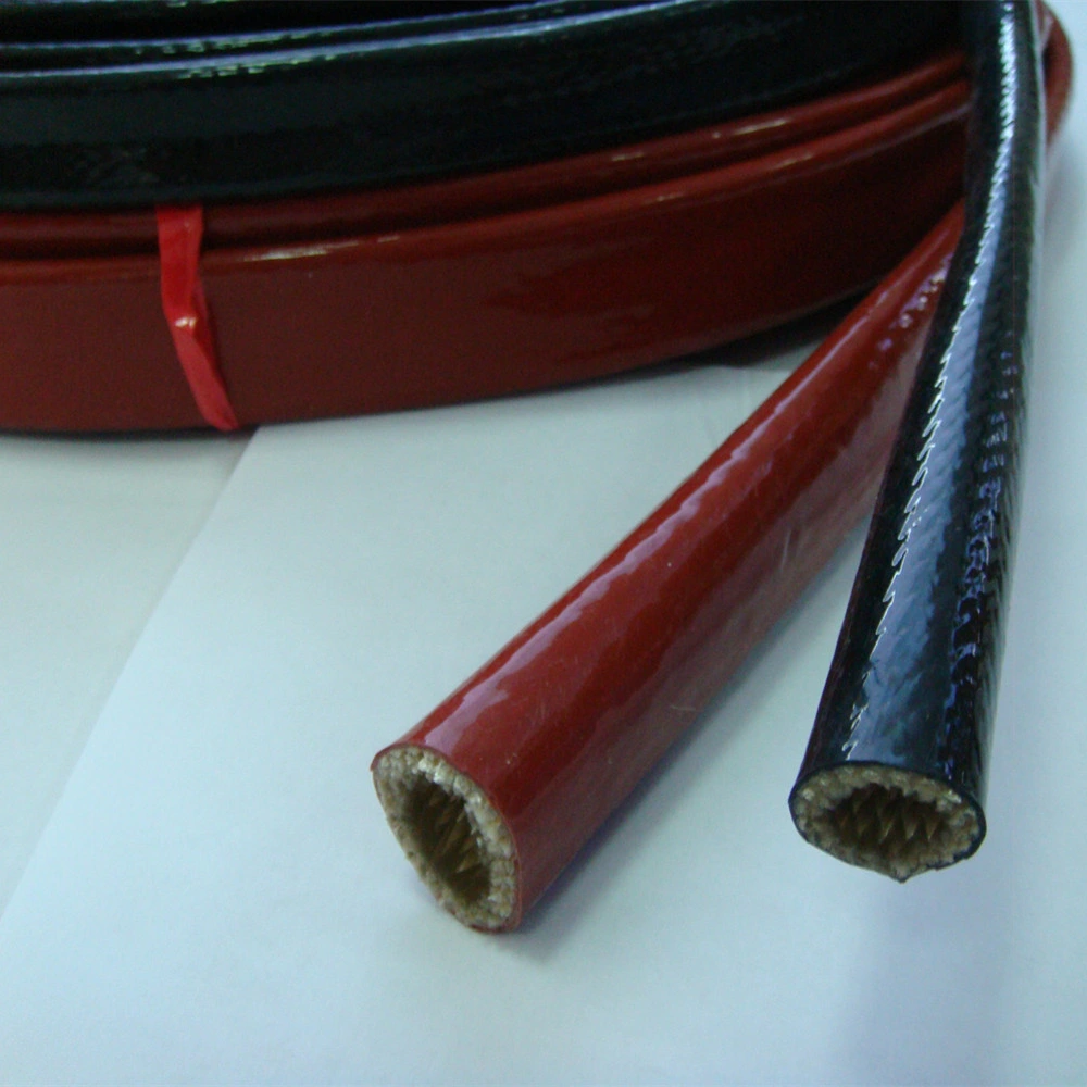 Silicone Coated Fiberglass Vulcan Fire Sleeve Fire Braid Flame Shield