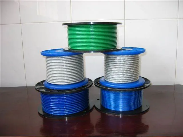 3mm PVC Coated Stainless Steel Wire Rope Steel Cable