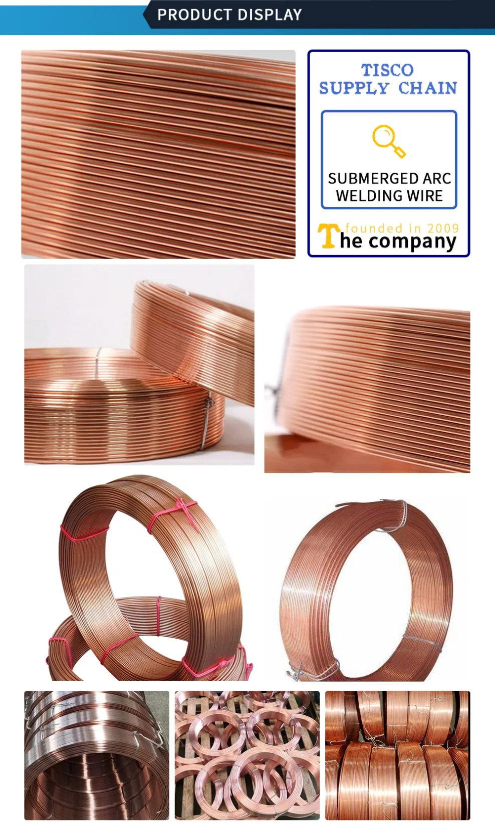 H08mna Aws Em12 Eh14 Em12K EL18 Thm-43b Submerged Arc Welding Wire Thm-Sg55