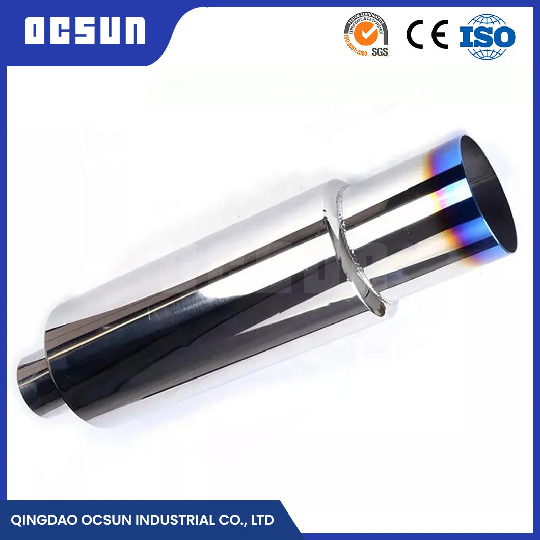 Ocsun Ready to Ship Aluminized/Mild Steel Material Automobile Exhaust Mufflers Suppliers China Exhaust Fan Silencer