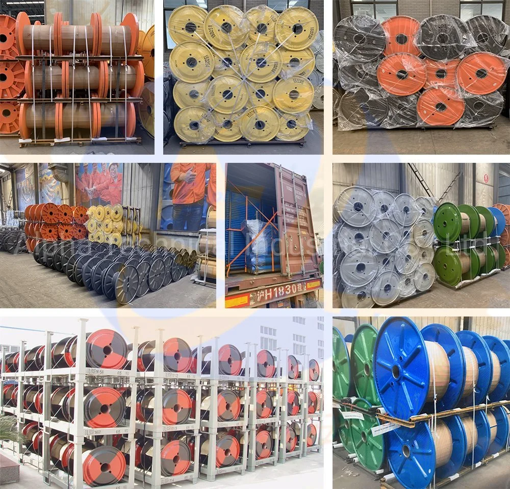 Stronger Pressed Steel Process One-Way or Shipping Reel for Heavier Cable, Steel Wire or Rope, Copper Aluminum and Welding Wire