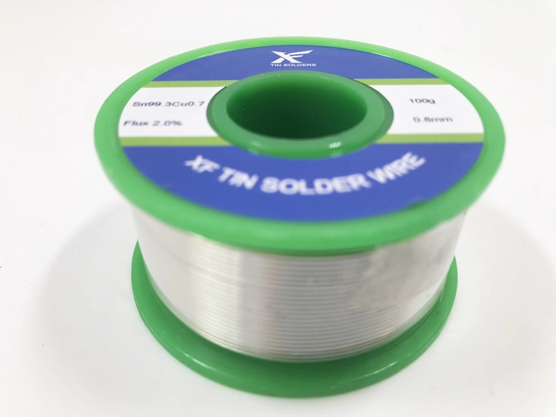 100g Tin Silver Solder Wire with Flux Sn99AG0.3cu0.7 1mm