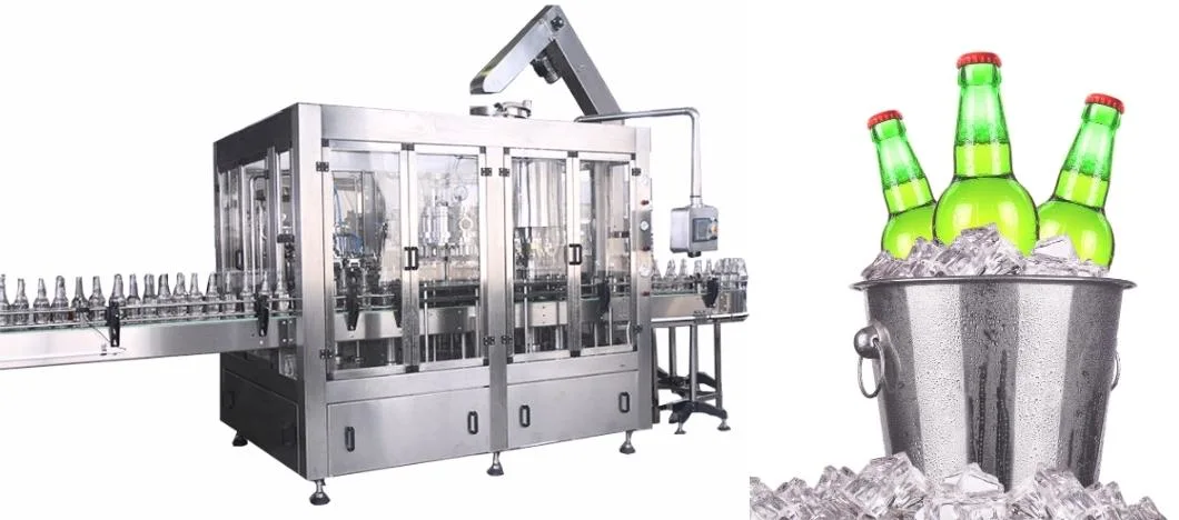 Stainless Steel Glass Bottle Filling Machine for Wine Beer with High Stability