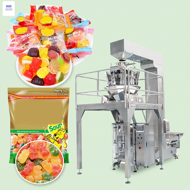 Shenzhen Mingqi Robot Gluten Free Chocolate Covered Pretzel Crisps Sticks Canisters Individual Packs Rods Packaging Packing Weighing Sealing Machine