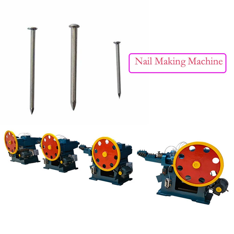 1.5-5.5kw 80kg-200kg/8h Automatic Nail Making Machine Common Nails Steel Wire Iron Nail Machine