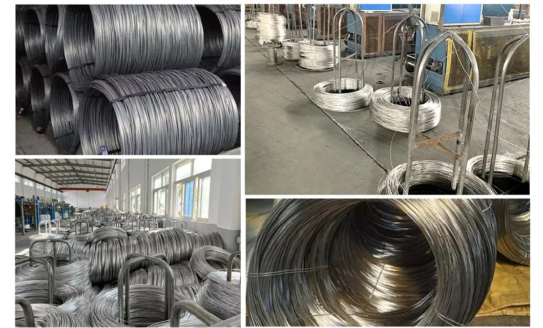 Stainless Steel Wire Rod Galvanized Steel Wire 0.7mm 0.8mm 1.2mm 1.6mm 1.8mm 2mm Diameter Galvanized Steel Wire with Abundant Stock