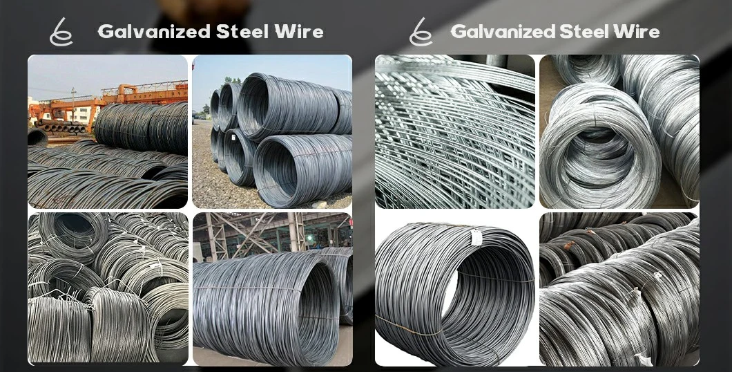 8mm Hot Dipped Galvanized Steel Wire 1065 Zinc Coated Galvanized Steel