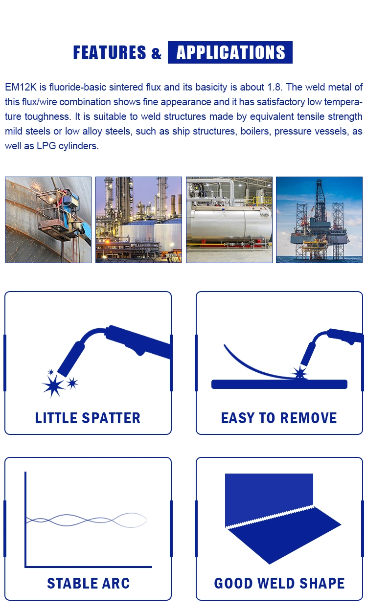 Atlantic Em12K Ss Stainless Steels Submerged Arc Welding Wire Flux Cored Welding Wires Low Price Submerged Arc Welding Wire Flux Cored Wire 1.6mm