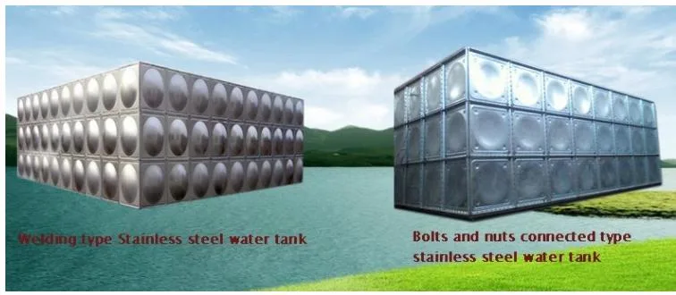 Ss Drinking Water Storage Tank, Modular Sectional Square Rectangular Stainless Steel 304 316 Water Tank Food Grade