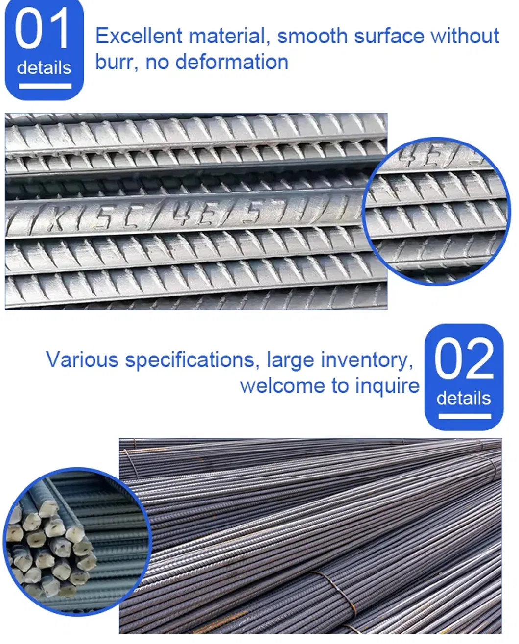 14mm 16mm Concrete Hrb Steel Rebar