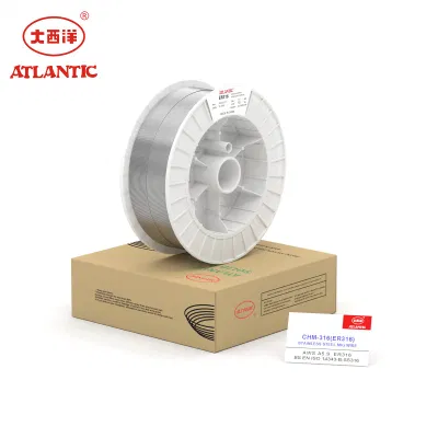  Atlantic Prezzo di fabbrica 0.8mm 1.0mm filo per saldatura MIG a filo solido Per bobina bianca in acciaio inox da 15 kg