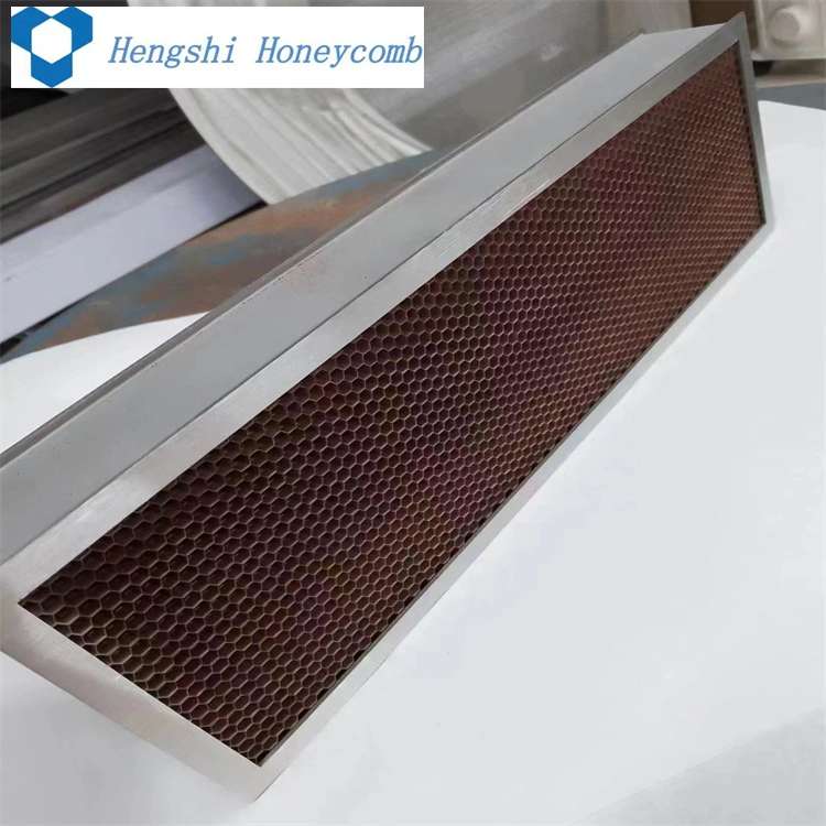 Hengshi Brass Honeycomb 304 Stainless Steel and 316L Knitted Wire Mesh EMI Shielding Waveguide Window Honeycomb Vent