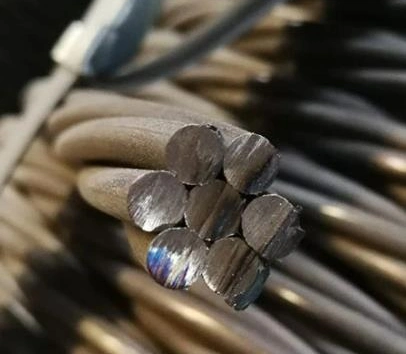 77b 82b 3mm 7mm 1570 MPa 1670MPa High Carbon 7 Wires Prestressing Hollow Core Steel Cable/Wire Rope PC Strand 6mm Stainless PC High Tensile Steel Strand Wire