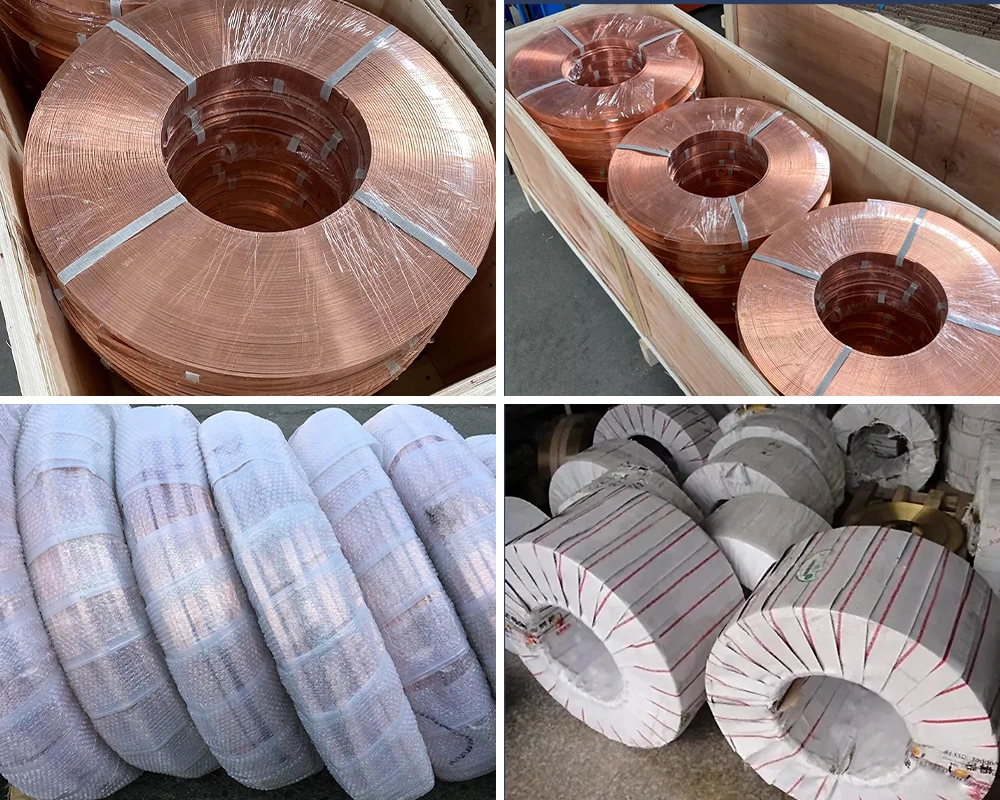 Copper Coil Strip Pipe 99.99% High Purity C11000 C12200 C12000 Brass Coil Pipe C22000 C26000 C27200 Steel Coil