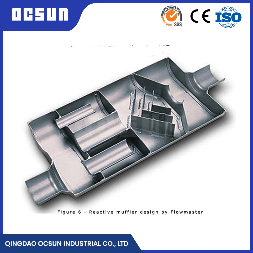 Ocsun Ready to Ship Aluminized/Mild Steel Material Automobile Exhaust Mufflers Suppliers China Exhaust Fan Silencer