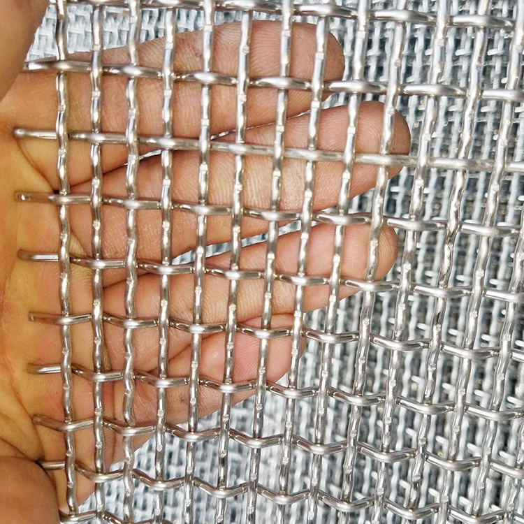 Wholesale Galvanized Square Woven Wire Mesh / Stainless Steel Crimped Wire Mesh