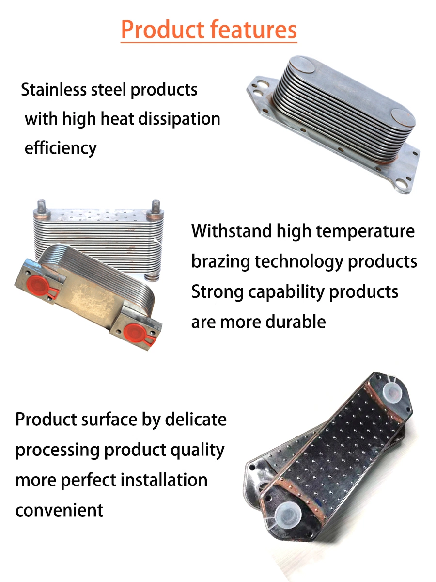 OEM 600-651-1161 8976085730 Diesel Engine Accessories Stainless Steel Oil Cooler Core Used for K-Omatsu S6d155 6uz1 Engine