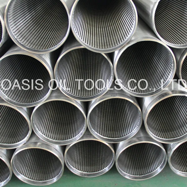 All-Welded Stainless Steel Wedge Wire Screens with Beveled Welding Ring for Well Drilling